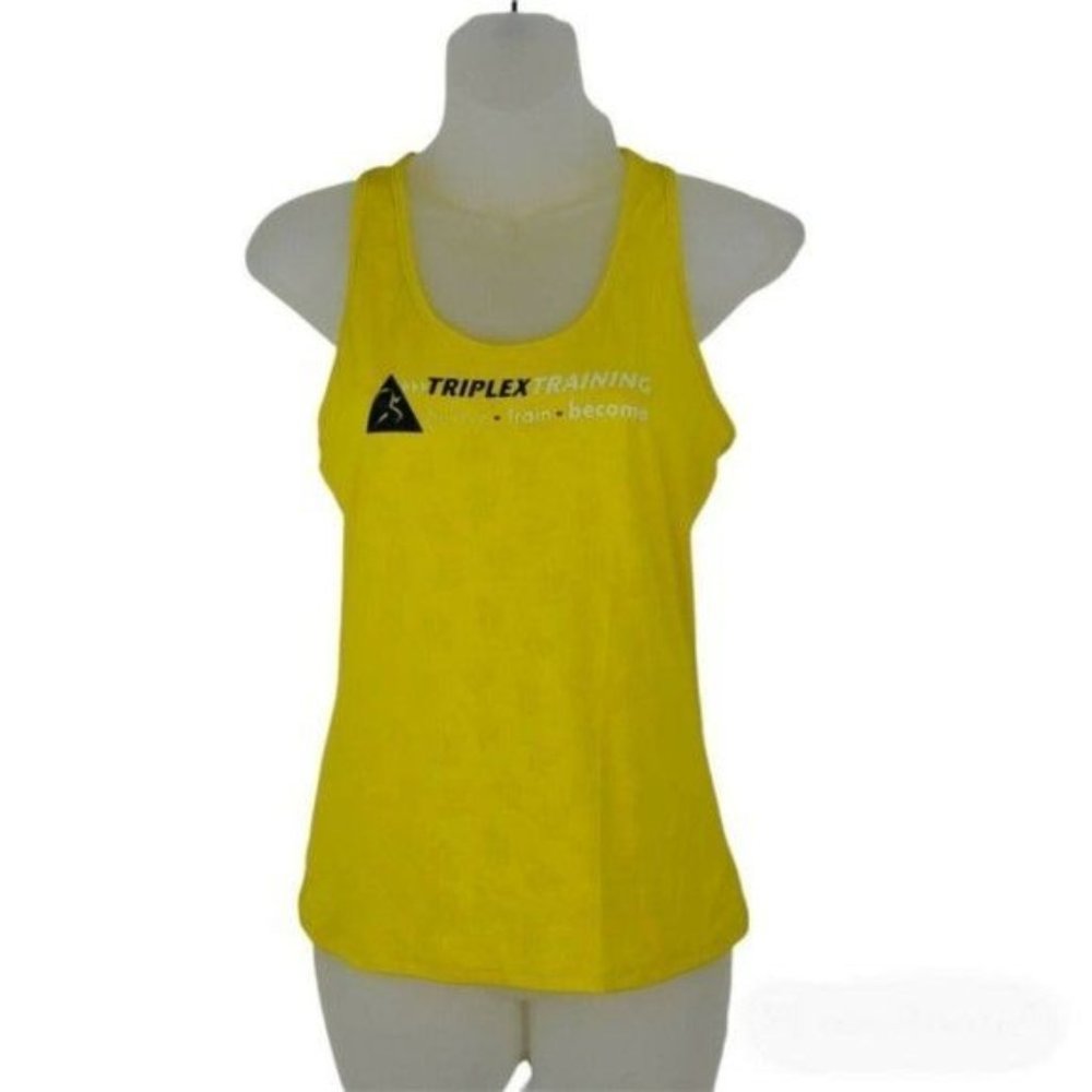 Rabbit Women's Running Tank Top Size Small Believe Train Become USA Made